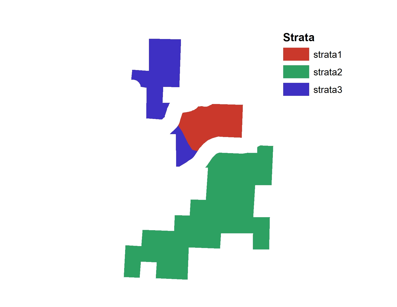 A map of the three strata